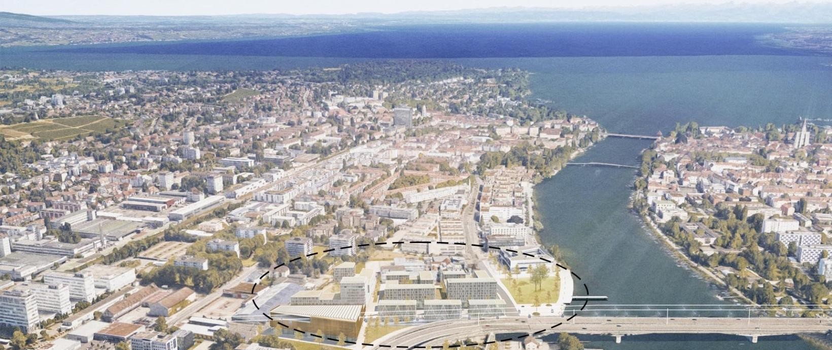 Europaquartier / Mobilpunktam Seerhein_3D-Modell Europaquartier_3D-Modell