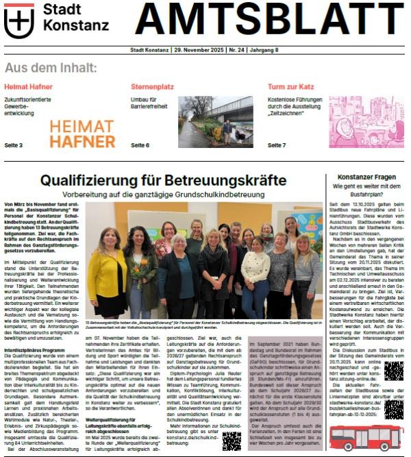 Ausschnitt aus der Titelseite des Amtsblattes Ausschnitt aus der Titelseite des Amtsblattes