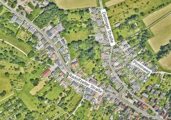 Kartenausschnitt von Wollmatingen