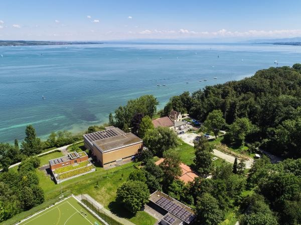 Das Bild zeigt das Wasserwerk der Stadtwerke Konstanz in Konstanz Staad.