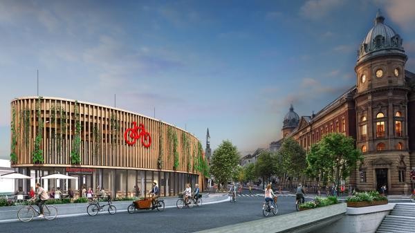 Visualisierung Fahrradparkhaus