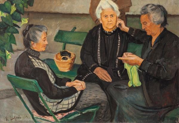Karl Einhart, Die drei Schwestern, 1929, Städtische Wessenberg-Galerie Konstanz Karl Einhart, Die drei Schwestern, 1929, Städtische Wessenberg-Galerie Konstanz