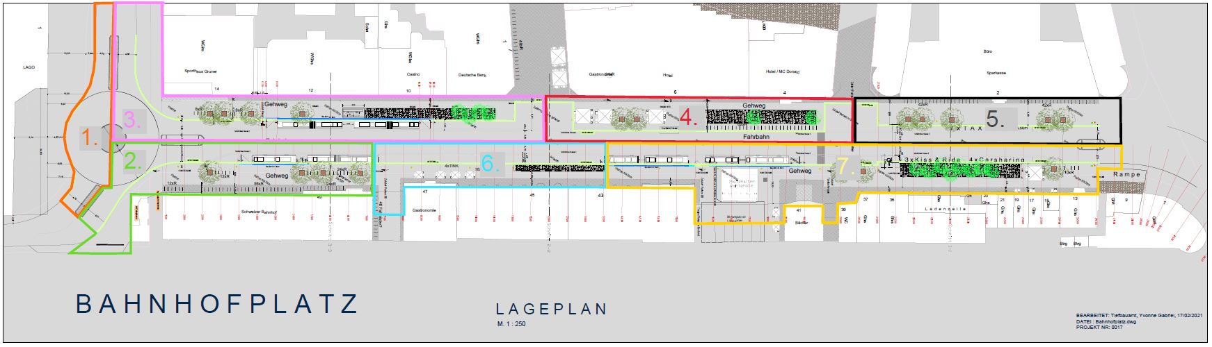 Plan Baustelle Bahnhofplatz