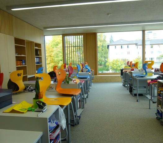 Klassenzimmer in der Gebhardschule