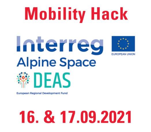 Logo Interreg Alpine Space DEAS - Mobility Hack 2021