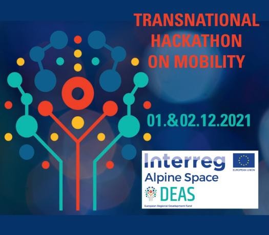 Logo Interreg Alpine Space DEAS - Transnational Hackathon 2021