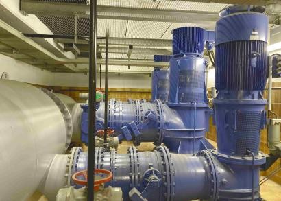 Pumpen in Pumpwerk Bärengraben
