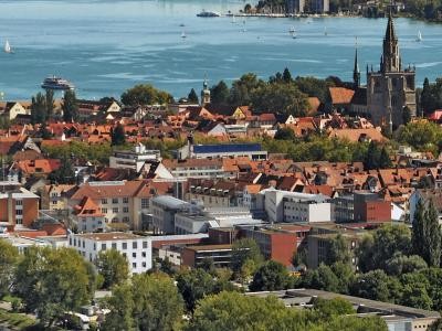 Luftbild der Konstanzer Altstadt