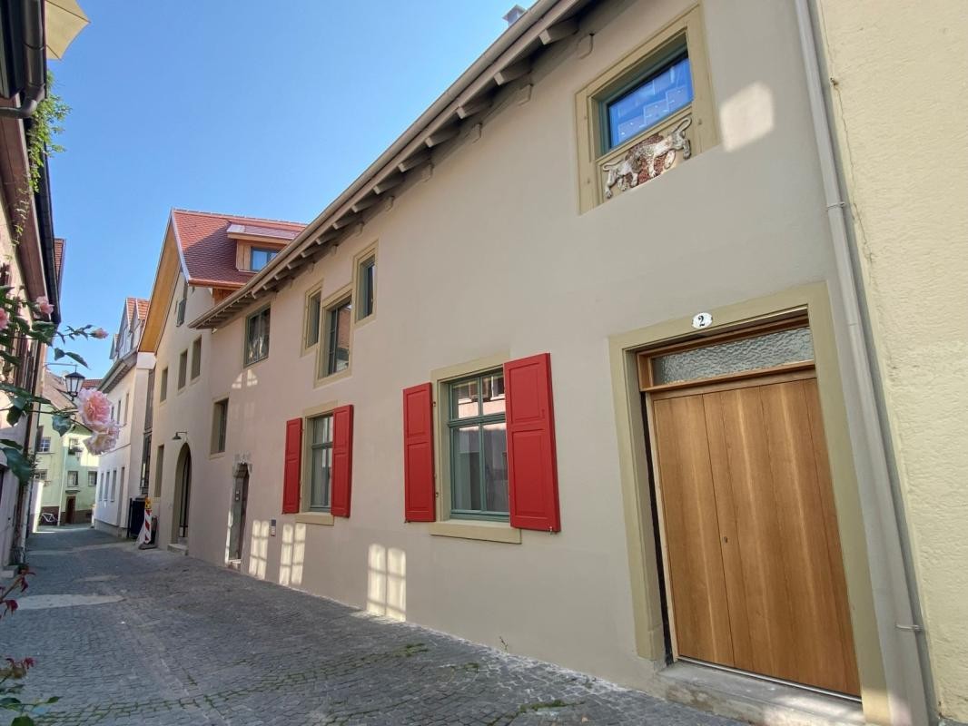 Fassade eines denkmalgeschützten Gebäudes in der Niederburg