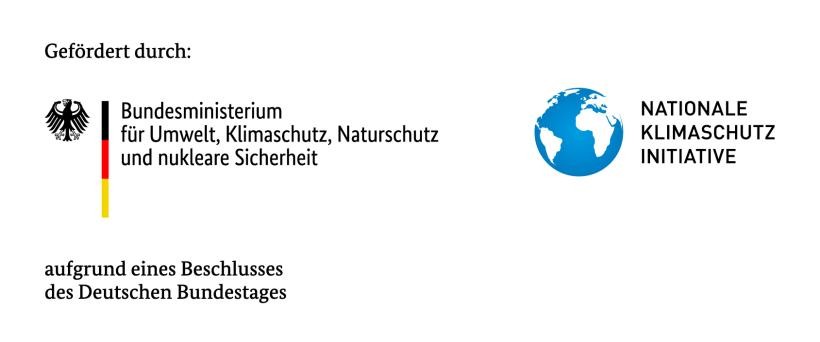 Förderlogo des Bundesministerium für Wirtschaft und Klimaschutz sowie der Nationalen Klimaschutz-Initiative