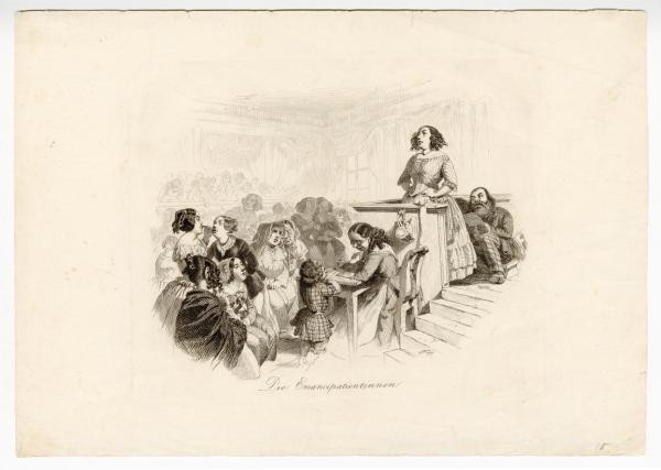 Friedrich A. Pecht, 1848, Die Eamncipatientinnen © Städt. Wessenberg-Galerie Friedrich A. Pecht, 1848, Die Eamncipatientinnen © Städt. Wessenberg-Galerie