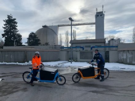 E-Lastenräder auf der Kläranlage