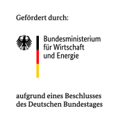 Logo: Förderung durch das Bundesministerium für Wirtschaft und Energie