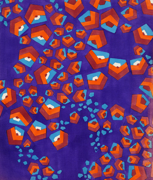 Anna Diederichs: Stoffentwurf, 1970/80 © Rosgartenmuseum Konstanz