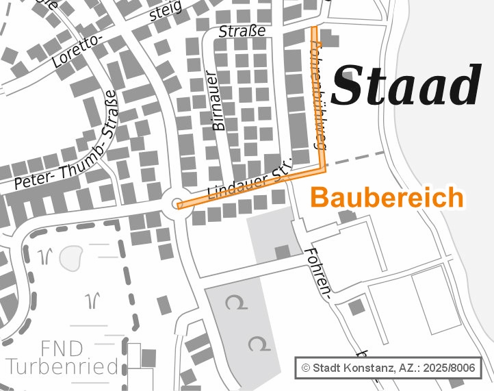 Kartenausschnitt Baubereich