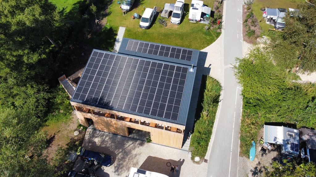 Photovoltaik-Anlage auf dem Campingplatz Litzelstetten