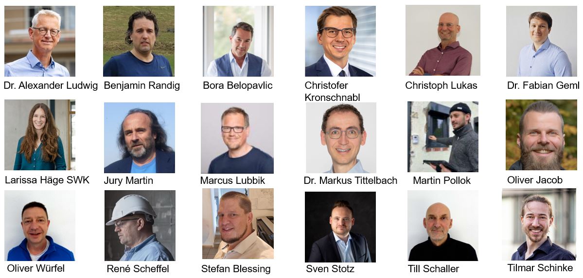 Fotos der EnergieberaterInnen als Kacheln