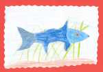 Kinderzeichnung eines Fischs