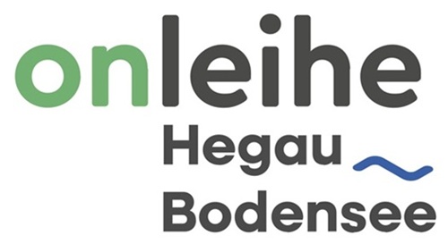 Schriftzug Onleihe Hegau Bodensee mit Welle