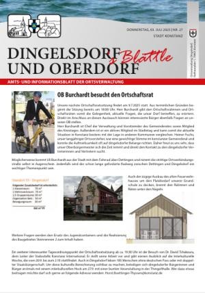 Cover des aktuellen Ortsblatts