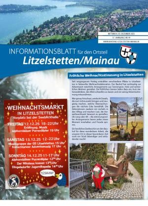 Cover des aktuellen Litzelstetter Ortsblatts