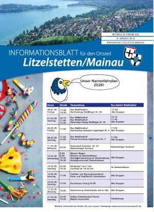 Cover des aktuellen Litzelstetter Ortsblatts