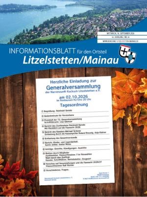 Cover des aktuellen Litzelstetter Ortsblatts