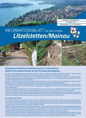 Cover des aktuellen Litzelstetter Ortsblatts