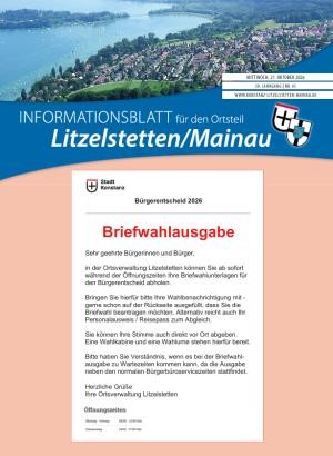 Cover des aktuellen Litzelstetter Ortsblatts