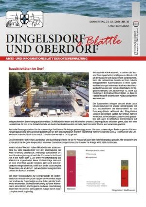 Cover des aktuellen Ortsblatts