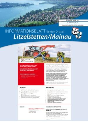 Cover des aktuellen Litzelstetter Ortsblatts