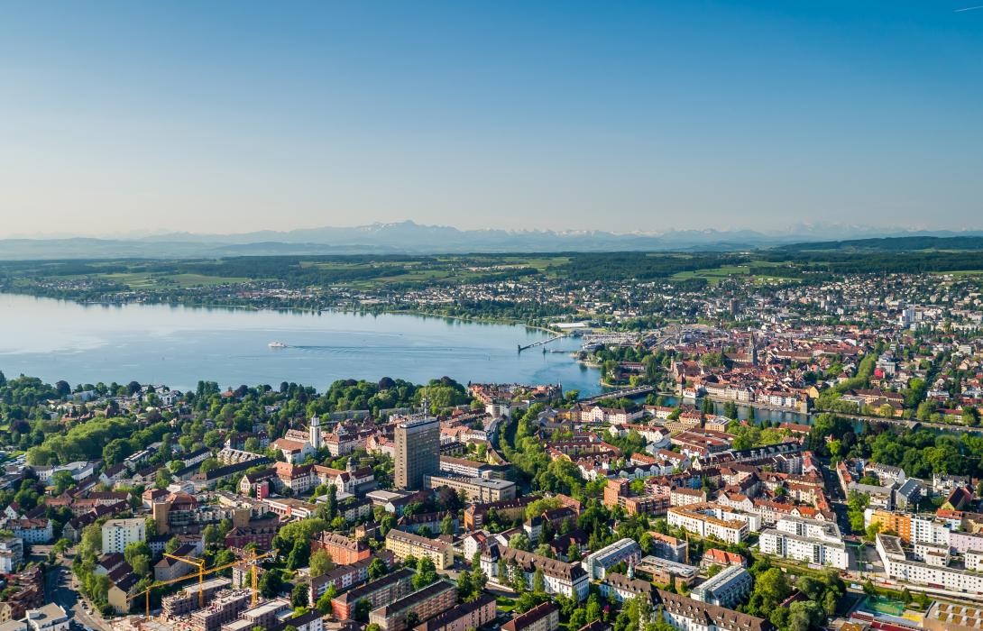 Luftbild von Konstanz