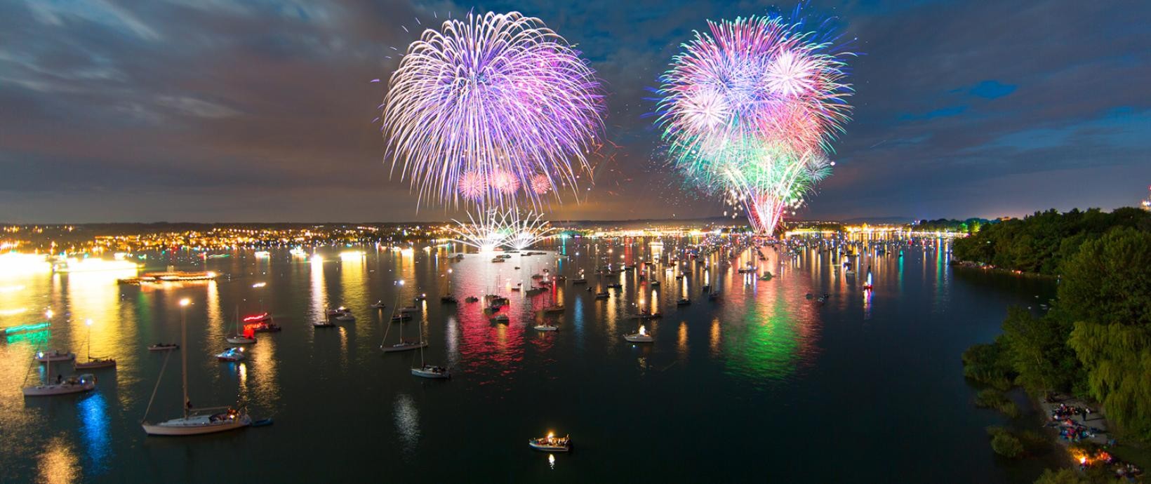 Feuerwerk beim Seenachtsfest
