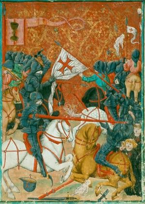 Jenaer Kodex, Schalcht der Hussiten gegen die Kreuzritter