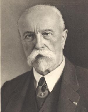 Porträt des slowakischen Präsidenten Masaryk