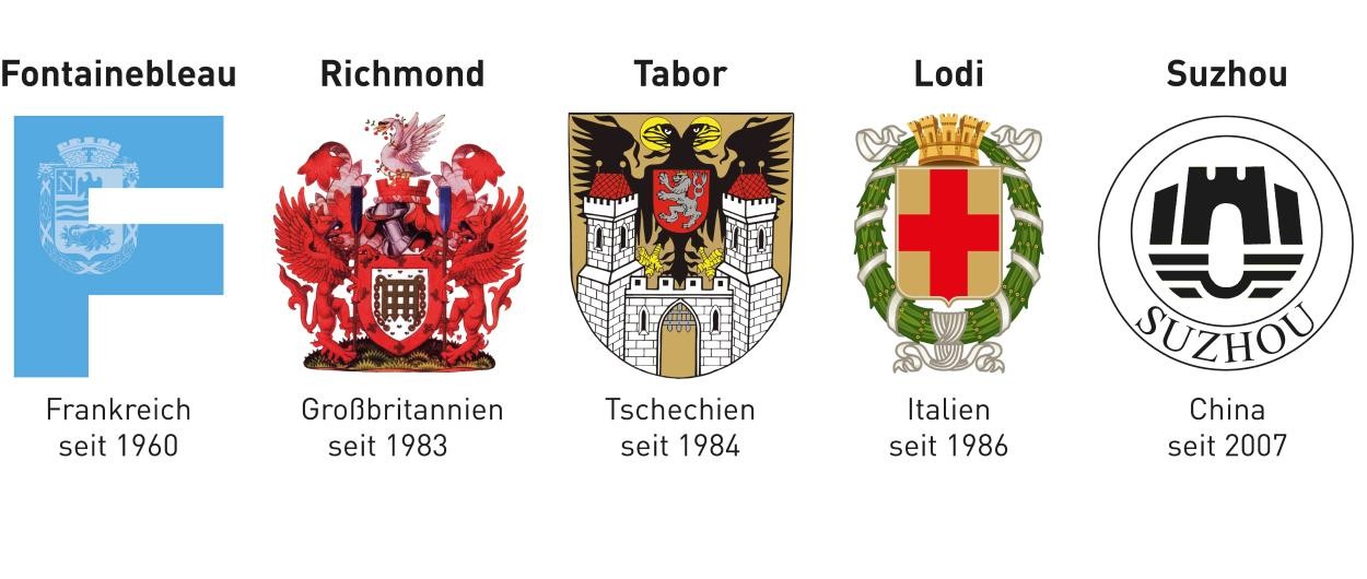 Wappen Partnerstädte