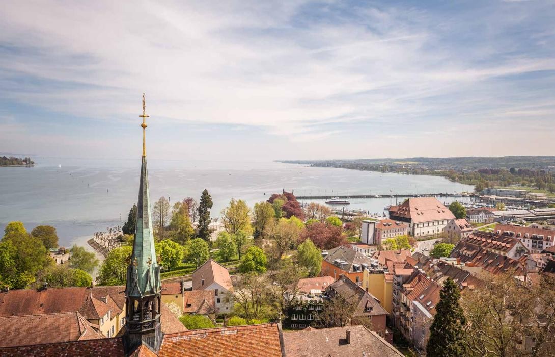 Konstanz: Blick vom Münster auf den See