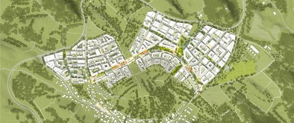 Rahmenplan zum neuen Stadtteil Hafner