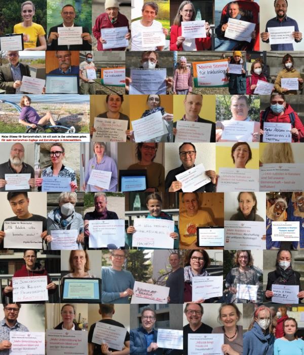 Fotocollage zur Aktion #updateKonstanzInklusiv
