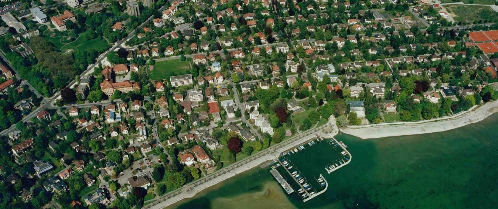 Luftaufnahme des Konstanzer Musikerviertels
