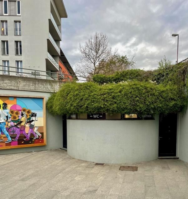 Toiletteneingänge an der Marktstätten-Unterführung