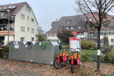 Altglascontainer am Milchhäusle Altglascontainer am Milchhäusle