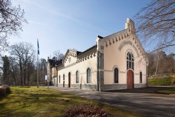 Das alte Gebäude des Seewasserwerks Konstanz. 