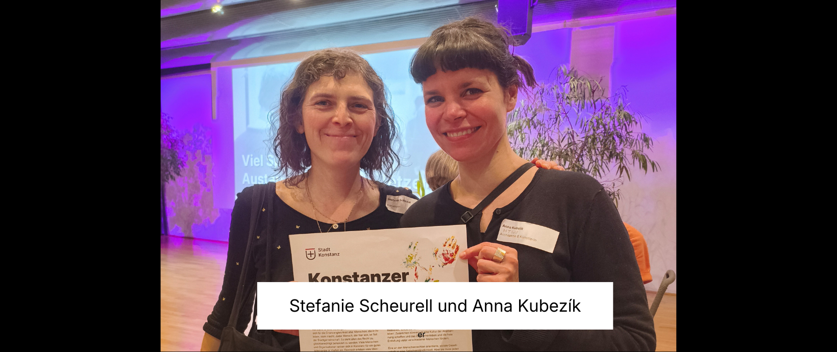 Stefanie Scheurell und Anna Kubezik