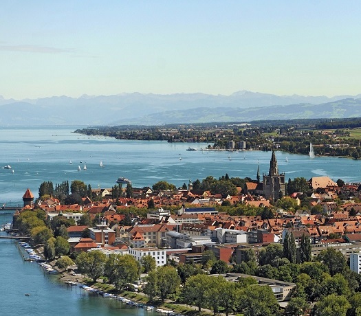 Luftaufnahme der Konstanzer Altstadt (Foto: Hajo Dietz)