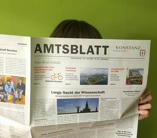 Amtsblatt Leser (Foto: Stadt Konstanz)