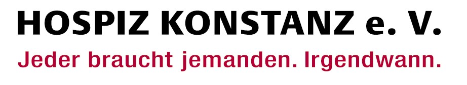 Logo Hospizverein Konstanz e.V. Jeder braucht jemanden. Irgendwann.