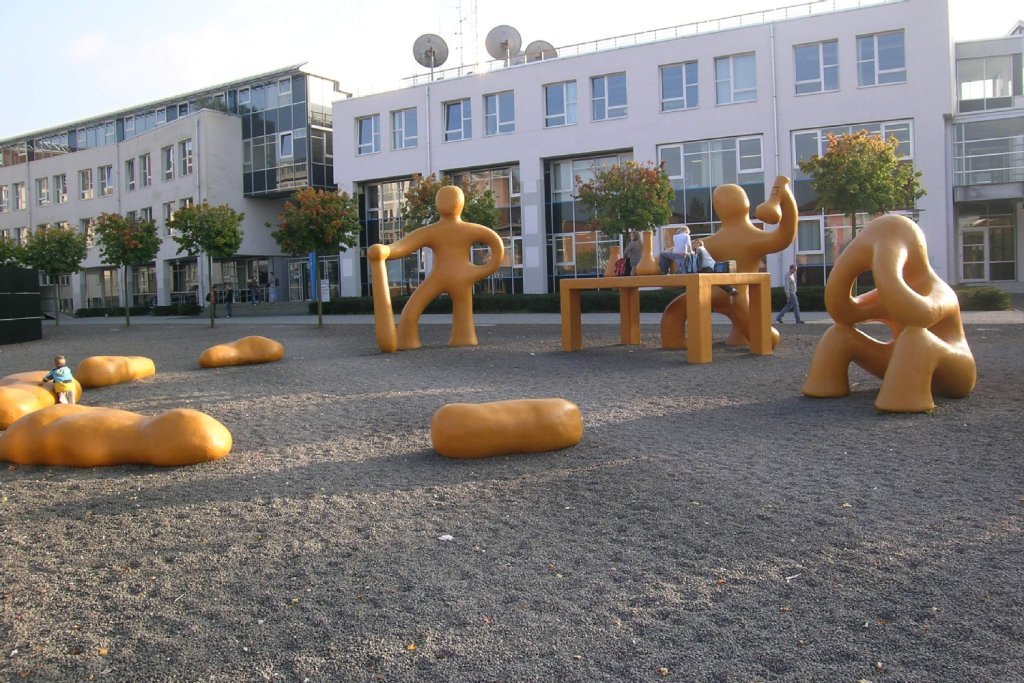 Kunstinstallation auf dem Gelände der HTWG Konstanz