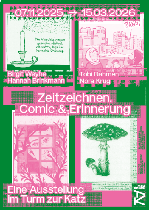 Plakat zur Ausstellung "Zeitzeichnen. Comic&Erinnerung"