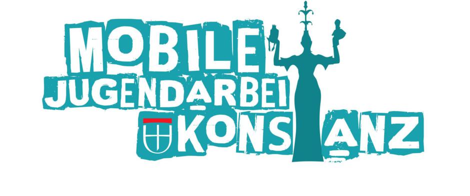 Logo der Mobilen Jugendarbeit Konstanz mit Silhouette der Imperia